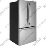 GE 36 ENERGY STAR French Door 27 cu. ft. Refrigerator - 3D Decorative