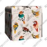 Ottoman (3) (6) Joshua Avery Multi-Color Fabric Storage Ottoman - 3D Decorative