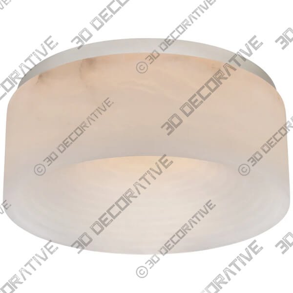 Kelly Wearstler Otto Medium Flush Mount In Polished Nickel - 3D Decorative