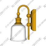 Keswick 1-Light Wall Sconce - 3D Decorative