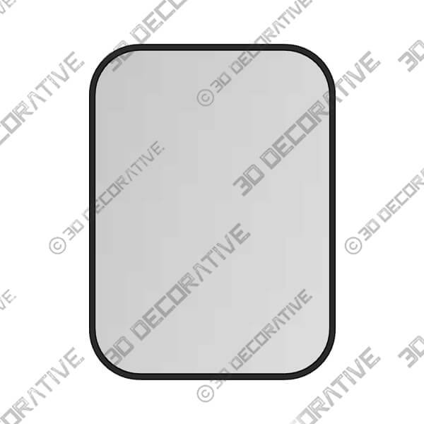 Mid-Century Modern Chic Metal Rounded Wall Mirrors-3DDecorative Mid-Century Modern Chic Metal Rounded Wall Mirrors - 3D Decorative