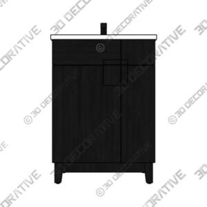 Miles Bathroom Vanity with Ceramic Top - 3D Decorative