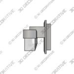 Light (2) (4) Minx 21 Wide LED Bath Bar with Reclaimed K5 Crystal Shade - 3D Decorative