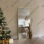 Mirta Rectangle Metal Full Length Mirror-3DDecorative Mirta Rectangle Metal Full Length Mirror - 3D Decorative