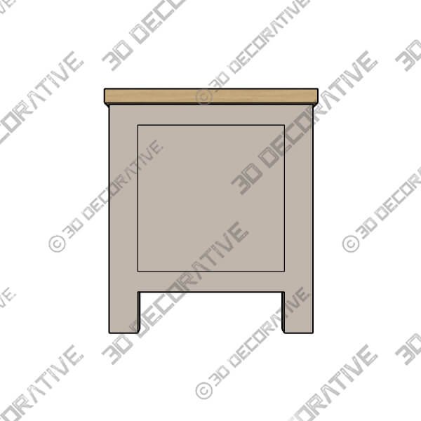 Olney Stone Extra Wide TV Unit for TVs up to 80 - 3D Decorative