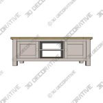 Olney Storage Coffee Table - 3D Decorative