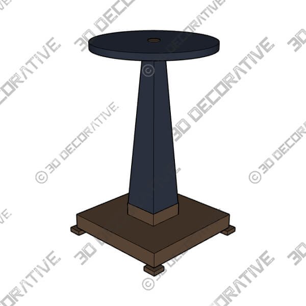 Port 68 Cairo 14 Wide Brass Small Accent Table-3DDecorative Port 68 Cairo 14 Wide Brass Small Accent Table - 3D Decorative