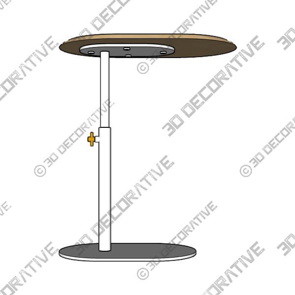 Portima Oak C Side Table - 3D Decorative