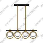 Possini Euro Carlyn 33 Brass and Black 4-Light Island Pendant-3DDecorative Possini Euro Carlyn 33 Brass and Black 4-Light Island Pendant - 3D Decorative