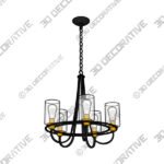 Possini Euro Demy 23 Wide Oil-Rubbed Bronze 5-Light Ring Chandelier-3DDecorative Possini Euro Demy 23 Wide Oil-Rubbed Bronze 5-Light Ring Chandelier - 3D Decorative