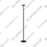 Possini Euro Magnum Adjustable Height French Bronze Task LED Floor Lamp - 3D Decorative