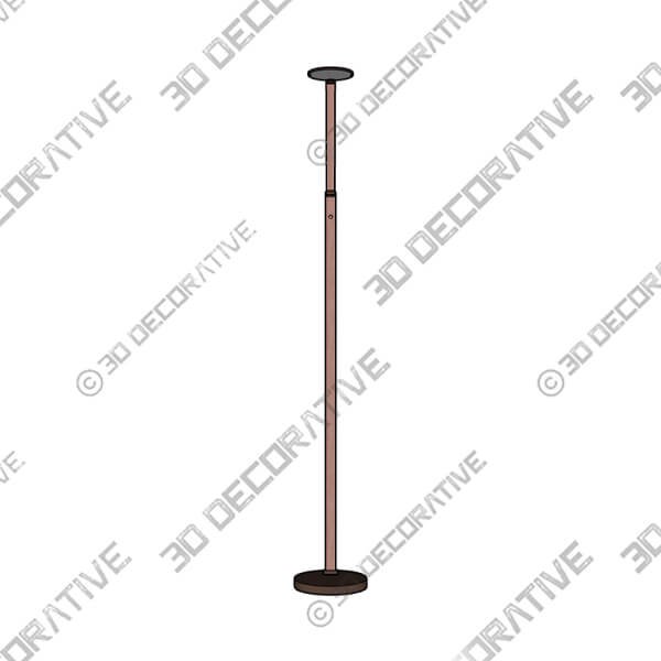 Possini Euro Magnum Adjustable Height French Bronze Task LED Floor Lamp - 3D Decorative