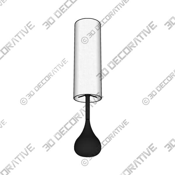 Possini Euro Moderne Droplet 62 High Mid-Century Bronze Floor Lamp - 3D Decorative