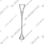 Floor Lamp (1) (10) Possini Euro Piazza 72 12 Brushed Nickel Modern Torchiere Floor Lamp - 3D Decorative