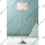 Possini Euro Roxie 65 12 Double Shade Brushed Nickel Floor Lamp-3DDecorative Possini Euro Roxie 65 12 Double Shade Brushed Nickel Floor Lamp - 3D Decorative