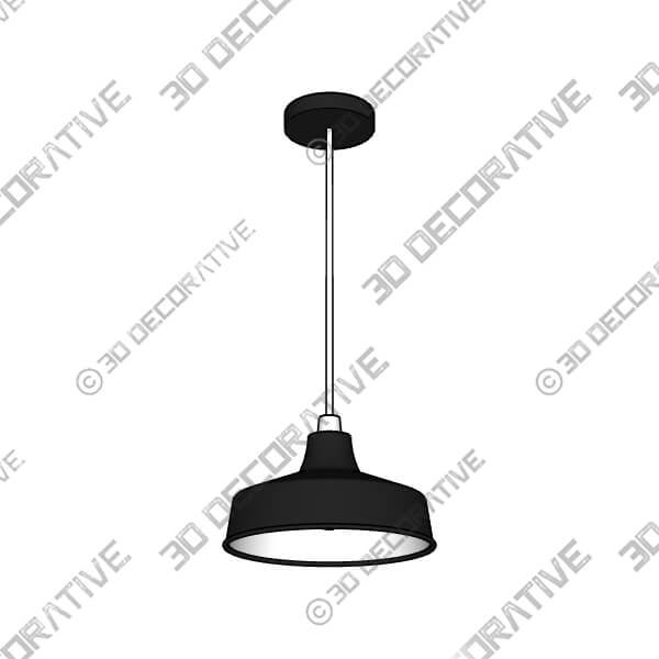 Stern Black Easy Fit Pendant - 3D Decorative