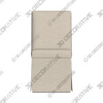 Chair (1) (11) Tajana Linen Talc Fabric Slipcover Dining Chair - 3D Decorative