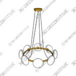 Yonah 8 Light Pendant Light - 3D Decorative