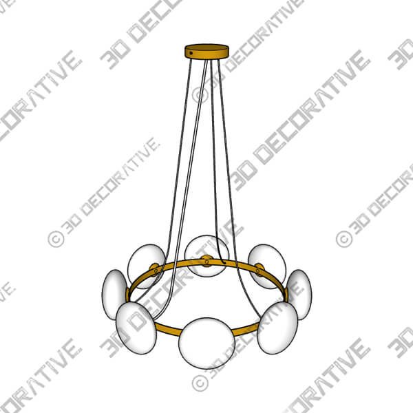 Yonah 8 Light Pendant Light - 3D Decorative