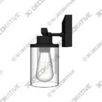 2-Light Dimmable Matte Black Bathroom Vanity Lighting & Light Fixtures - 3D Decorative