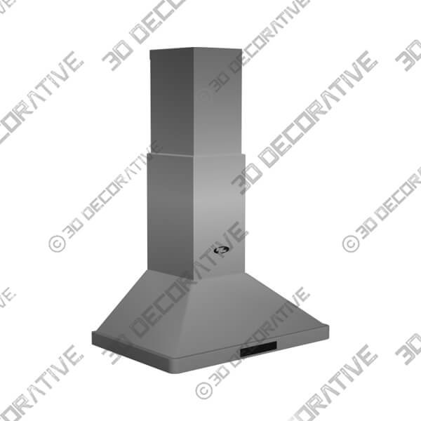 30 Wall Mount Pyramid Range Hood LH3-30 with LED - 3D Decorative