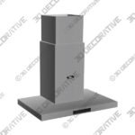 30 Wall Mount T-Shape Range Hood LH4-30 with LED - 3D Decorative