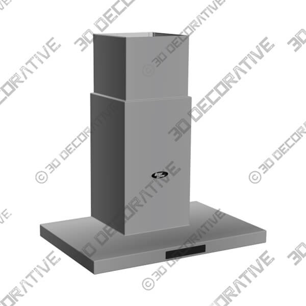 30 Wall Mount T-Shape Range Hood LH4-30 with LED - 3D Decorative