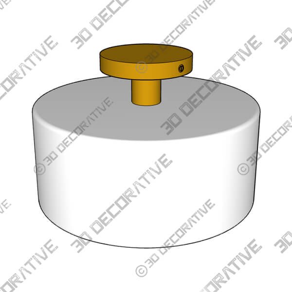 Amelie Opal Glass Flush Ceiling Light - 3D Decorative