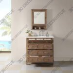 Asellus 36W x 22D Bath Vanity - 3D Decorative