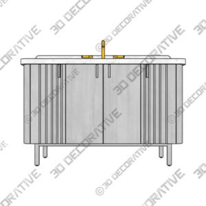 Avanity BLAKELY-VS49-GO Blakely 49 Inch Single Vanity Combo In Gray Oak - 3D Decorative