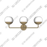 Avoca 3 - Light Dimmable Vanity Light - 3D Decorative