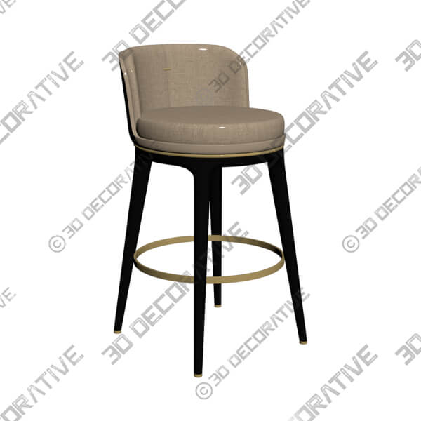 BAR STOOL Hicks-3DDecorative BAR STOOL Hicks - 3D Decorative