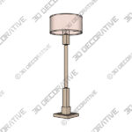 Barnes and Ivy Baluster 63 12 Coastal Rustic Pickled Wood Floor Lamp - 3D Decorative
