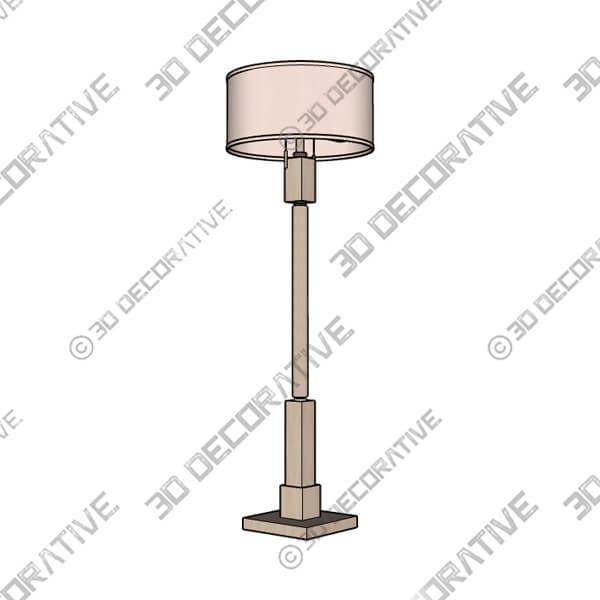 Barnes and Ivy Baluster 63 12 Coastal Rustic Pickled Wood Floor Lamp - 3D Decorative