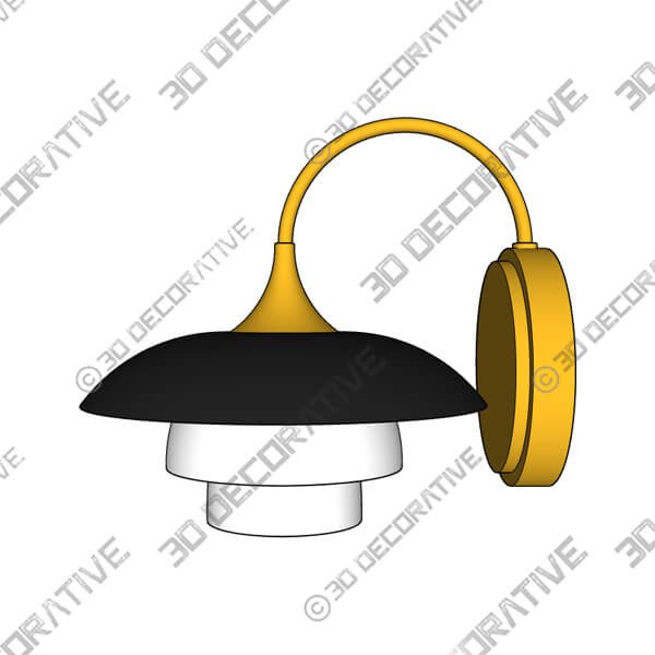 Barron 1-Light Wall Sconce - 3D Decorative