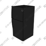 Black GE Appliances Garage Ready 30 19.1 Cubic Feet Top Freezer Refrigerator - 3D Decorative