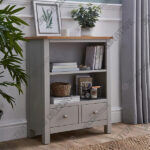 Bromley Grey Low Bookcase - 3D Decorative