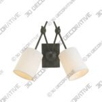 Compass 2-Light Wall Sconce - 3D Decorative