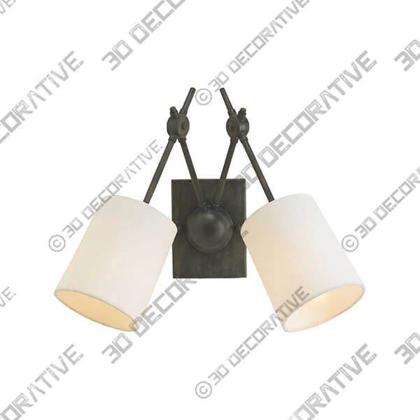Compass 2-Light Wall Sconce - 3D Decorative
