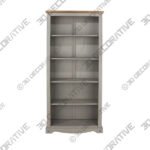 Corona Grey Tall Bookcase - 3D Decorative
