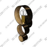 Sconce (3) (3) Crystorama Luna 14 34 High Bronze and Gold Sconce - 3D Decorative