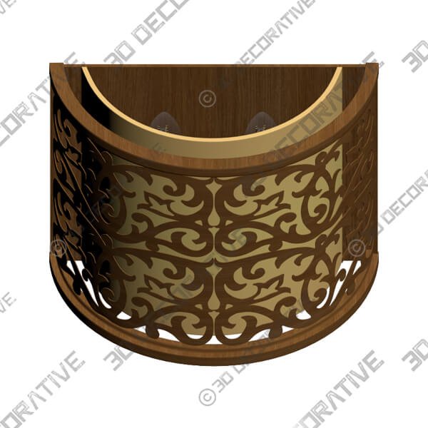 CWI Lighting 2 Light Wall Sconce with Brushed Chocolate finish - 3D Decorative