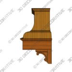 Dalton DDP1 with plinths and corbels - 3D Decorative
