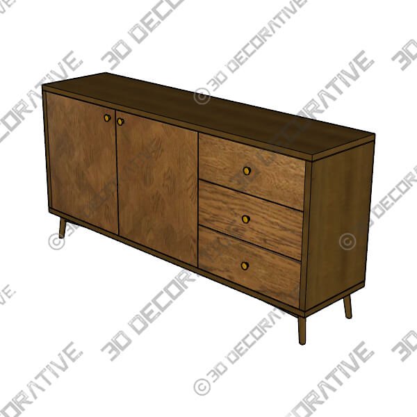 Farris Large Sideboard - 3D Decorative