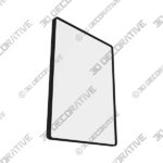 Filleted Corner Wall Mounted Mirror, Bathroom Mirror - 3D Decorative