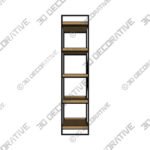 Fulton Shelving Unit - 3D Decorative
