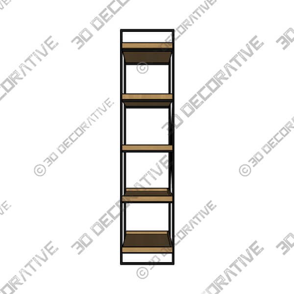 Fulton Shelving Unit - 3D Decorative
