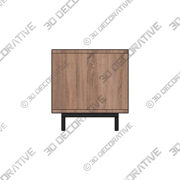 Fulton Wide TV Unit for TVs up to 67 - 3D Decorative