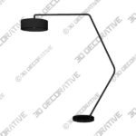 Heron Black Floor Lamp - 3D Decorative