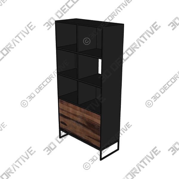 Indus Valley Thor Bookcase - 3D Decorative